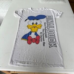 VINTAGE Dinal Duck Women Sleepwear white one size fits all Sleep Shirt bootleg